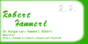 robert hammerl business card